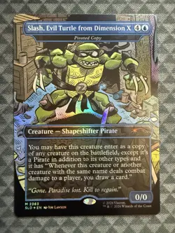 MTG Slash, Evil Turtle from Dimension X #2363 Foil Mythic Secret Lair DS (SLD) - Image 2