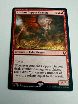 MTG Ancient Copper Dragon 161 (NM) Commander Legends: Battle for Baldur's Gate - Image 1
