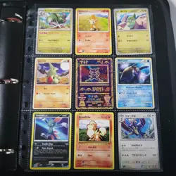 Pokemon Vintage Cards (METAL CUSTOM MEW) Binder Page Lot - Image 1