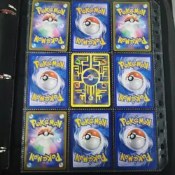 Pokemon Vintage Cards (METAL CUSTOM MEW) Binder Page Lot - Image 2
