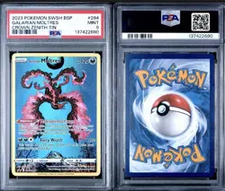 PSA 9-Galarian Moltres Pokemon Sword & Shield Black Star MINT - Image 2