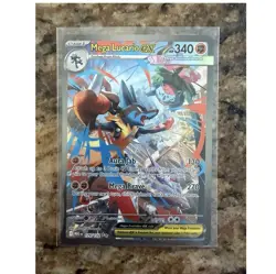 Pokemon Mega Lucario EX 179/132 Me01: Mega Evolution Holo Rare 340 HP - Image 1