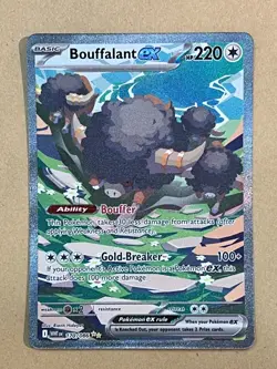 Pokemon TCG Bouffalant EX 170/086 Secret Illustration Rare White Flare MINT - Image 1