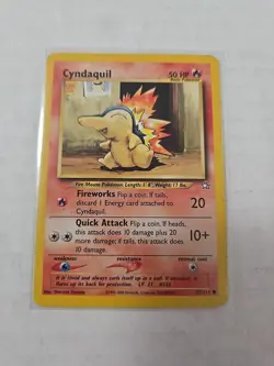 Cyndaquil 57/111 Unlimited Pokemon Neo Genesis Card NM VTG WOTC - Image 1