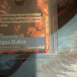 One Piece Portgas.D.Ace Rare Foil Two Legends OP08-052 6000 Power Parallel - Image 4