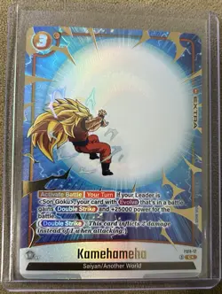 Dragon Ball Super Card Game Fusion World- Kamehameha FS11-17 Foil Gold Alt. Art - Image 1