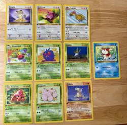 Pokemon Lot of 10 Cards - 1999 Jungle 1st Edition Vintage LP-NM - Image 2