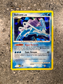 Pokemon TCG Cards Suicune 19/132 Secret Wonders Cracked Ice Holo - Image 1