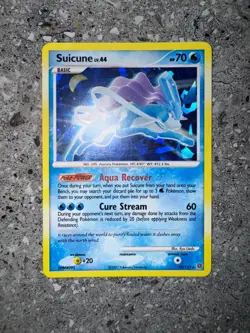 Pokemon TCG Cards Suicune 19/132 Secret Wonders Cracked Ice Holo - Image 3