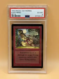 Earthbind – MTG Beta (1993) – PSA 6 EX-MT - Magic the Gathering - Image 1