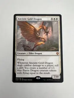MTG Ancient Gold Dragon #3 (NM) Commander Legends: Battle for Baldur's Gate - Image 1