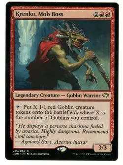 MTG Krenko Mob Boss Duel Decks Speed vs Cunning Magic The Gathering TCG - Image 1