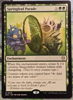 Springleaf Parade - MTG - Commander: Lorwyn Eclipsed - Near Mint - English - Image 1