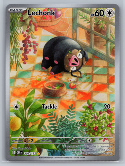 Pokemon TCG Lechonk Illustration Rare Holo Card 209/197 Obsidian Flames NM - Image 1