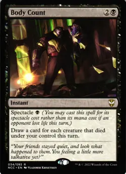 MTG TCG - Body Count 34 Commander: Streets of New Capenna - NM Free Shipping $5+ - Image 1