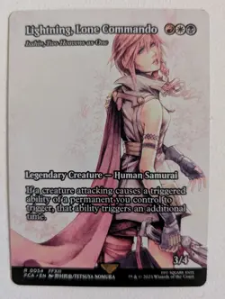 MTG Lightning, Lone Commando Final Fantasy Through The Ages Magic The Gathering - Image 1