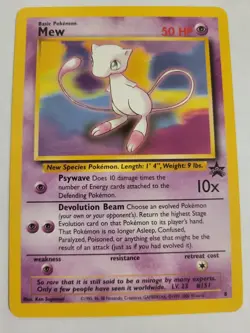 Mew Black Star Promo 8 Pokemon Card - LP - Image 1