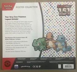 Pokemon TCG Scarlet & Violet - 151 Poster Collection Box - 3 Packs *Sealed* - Image 3