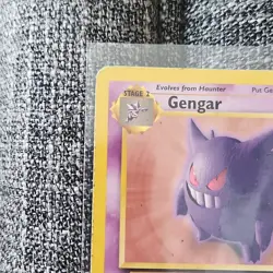 Pokemon TCG Gengar Fossil 20/62 Non-Holo Card Unlimited WOTC 1999 - Image 3
