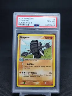 2006 Donphan 8/17 Pop Series 3 PSA 10 GEM MT Pokemon TCG - Image 1