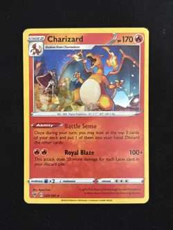 Pokemon Charizard Cracked Ice Holo 025/185 Vivid Voltage Deck Exclusives - Image 1