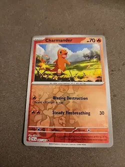 Pokemon Cards Charmander 007/091 Paldean Fates Reverse Holo Mint Condition Card - Image 1