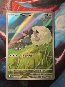 Pokemon Hop's Wooloo 170/159 Sv09: Journey Together Illustration Rare Holo 70 HP - Image 1