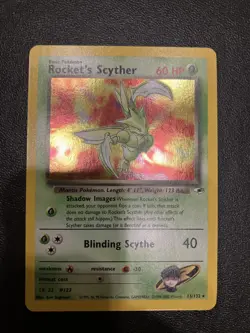 Rocket's Scyther Vintage Pokemon 2000 Gym Heroes Holo Rare 013/132 (LP-NM) - Image 5
