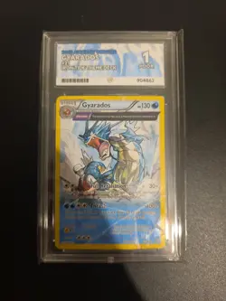 2015 POKEMON XY ANCIENT ORIGINS #21 GYARADOS-HOLO ACE 1, 1 OF 1 IN THE WORLD - Image 1