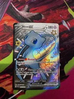 Pokemon TCG Mew ex 216/091 SV: Paldean Fates Holo Full Art Shiny UR - Image 1