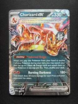 Pokemon: Charizard ex Scarlet & Violet Promo 196 Full Art - Image 1