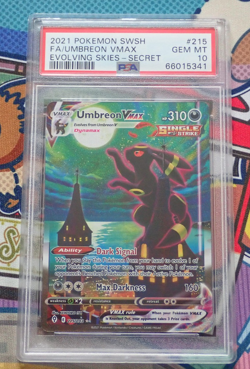 PSA 10 Umbreon VMAX 215 203 | Pokemon Evolving Skies Alt Alternate Art Moonbreon - Image 3