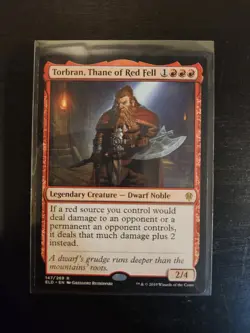 Torbran, Thane of Red Fell, Throne of Eldraine, NM, MTG-Magic The Gather Regular - Image 1