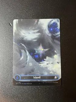 L 0368 Island GALAXY FOIL BORDERLESS Full Art Land Edge of Eternities MTG Card - Image 1