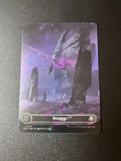 Swamp (Borderless) MtG Edge of Eternities Galaxy Foil EOE0369 - Image 1
