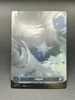 MTG ~ Island ~ (Borderless) (Galaxy Foil) #0368 Land Edge of Eternities : NM - Image 1