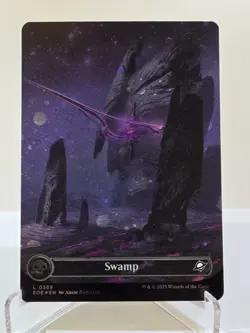 MTG: Swamp (0369) (Borderless) (Galaxy Foil) Edge of Eternities Foil - Image 1