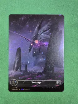 MTG: Swamp (0369) (Borderless) (Galaxy Foil) Edge of Eternities Foil - Image 3