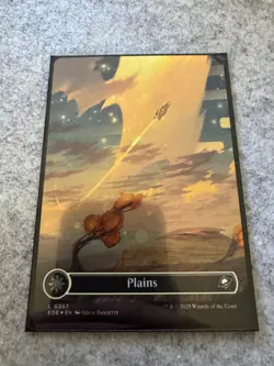 Plains (Borderless) MtG Edge of Eternities Galaxy Foil EOE0367 - Image 1