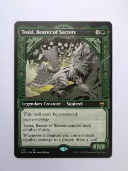 MTG Toski, Bearer of Secrets (KHM) Kaldheim Regular (Showcase) Rare 319 - Image 1