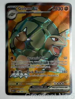 Golem ex 189/165 Ultra Rare 151 Pokemon Lightly Played - Image 1