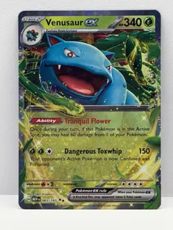 Pokemon TCG- Venusaur Ex 003/165 Scarlet & Violet 151 Double Rare - Image 1