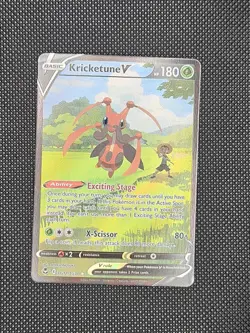 Pokemon TCG Kricketune V TG12/TG30 Rare Silver Tempest Sword & Shield Full Art - Image 1