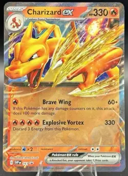 Pokemon Charizard ex 161 SVP: Scarlet & Violet Promo Holo English - Image 1