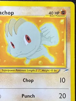 Pokemon Tcg 73/105 Machop 1st Edition Neo Destiny LP - Image 2