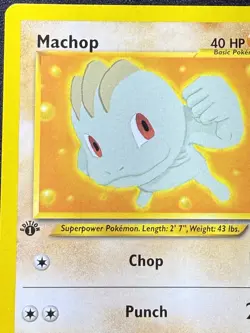 Pokemon Tcg 73/105 Machop 1st Edition Neo Destiny LP - Image 3