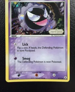 Pokemon TCG Gastly EX Legend Maker Reverse Holo Stamped 52/92 MP - Image 3