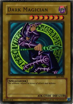 Yugioh Dark Magician SDY-006 Ultra Rare Unlimited DMG - Image 1