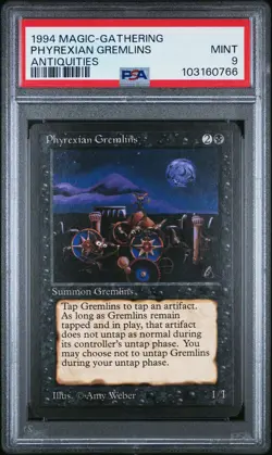 PHYREXIAN GREMLINS Antiquities PSA 9 Vintage MTG [Nostalgium] - Image 1