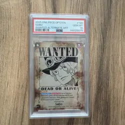 2025 ONE PIECE OP13-CARRYING ON HIS WILL WANTED ALT ART OP13-120 SABO PSA 10 - Image 1